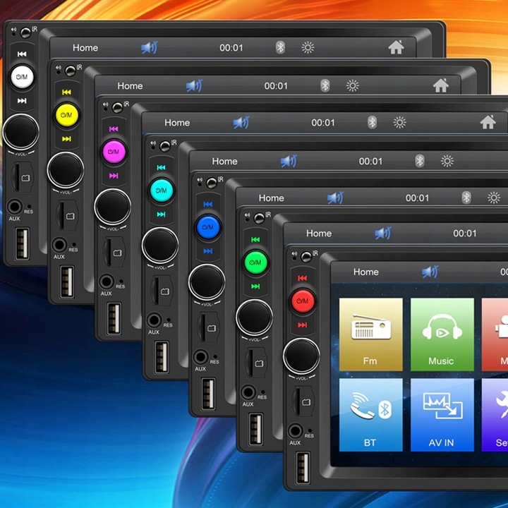 RADIO SAMOCHODOWE BLUETOOTH 2 DIN 7 CALI DOTYKOWY EKRAN MONITOR USB