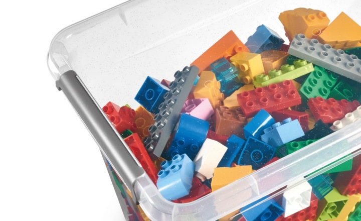 MOXOM - Pudełko Pojemnik Organizer Pokrywa - 60 L