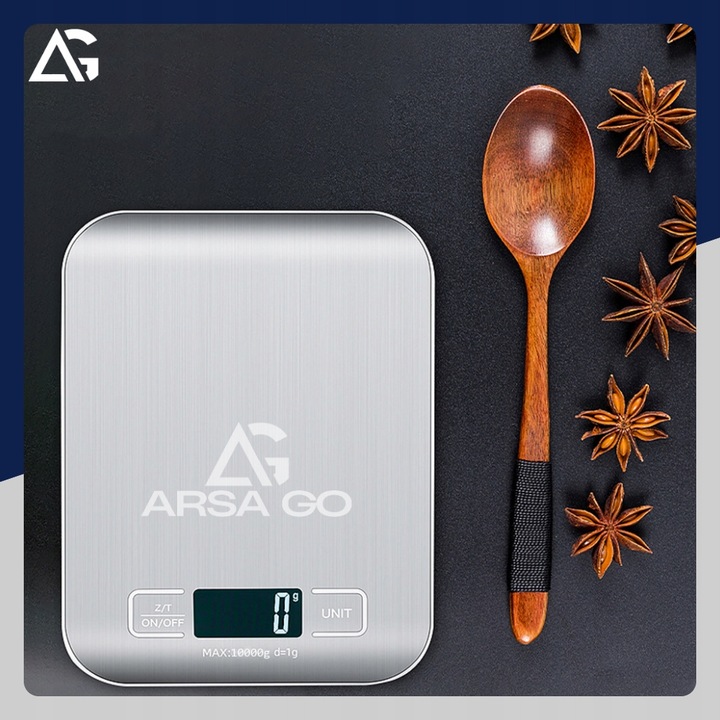 PRECYZYJNA WAGA KUCHENNA 10kg I 1g DOMOWA ELEKTRONICZNA TARA LCD BATERIE