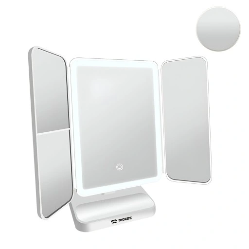 LUSTERKO DO MAKIJAŻU Z OŚWIETLENIEM LED PODŚWIETLANE POWIĘKSZAJĄCE PREMIUM