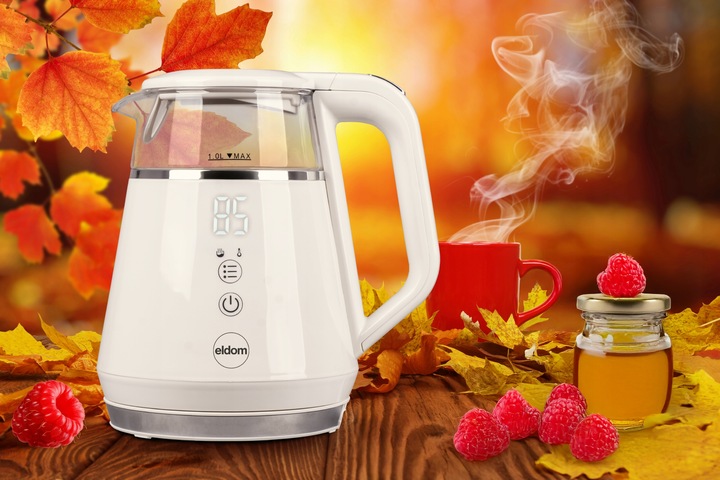 Czajnik bezprzewodowy z regulacją temperatury C505B Eldom 1100W 1L