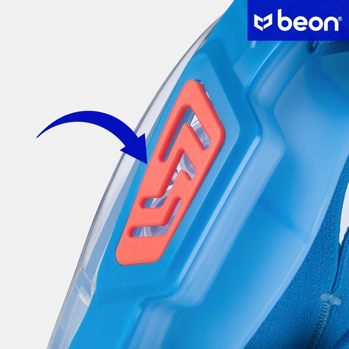 MASKA DO NURKOWANIA DLA DZIECI PEŁNOTWARZOWA DO SKORKELINGU PŁYWANIA BEON