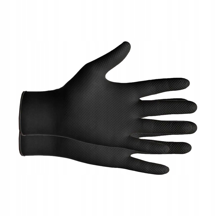 Rękawice Nitrylowe Mercator GOGRIP BLACK Czarne a50 XL
