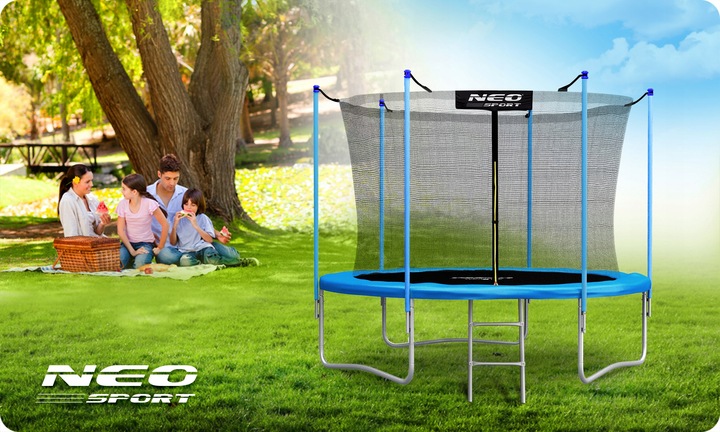 TRAMPOLINA OGRODOWA 252cm 8ft NEOSPORT model 2024