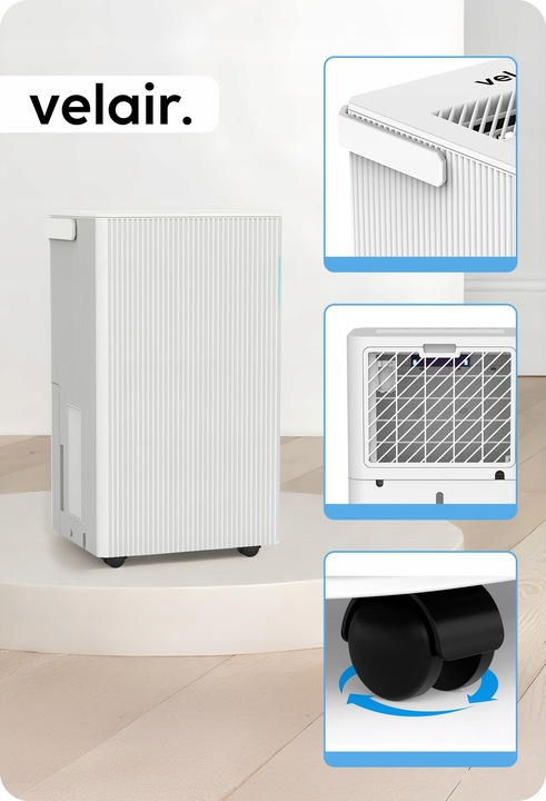 Osuszacz powietrza VELAIR LUMEA 12l/24h WiFi + TIMER pochłaniacz