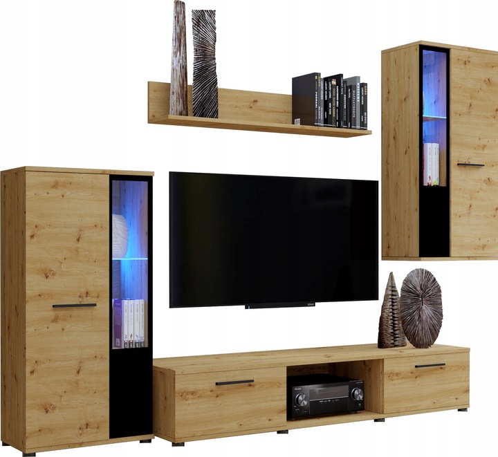 Meblościanka CUBE biały mat meble pokojowe