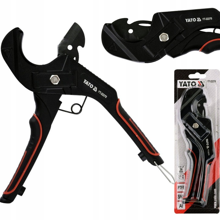 YATO OBCINAK NOŻYCE SZCZYPCE HYDRAULIKA DO CIĘCIA RUR PVC PP 36mm