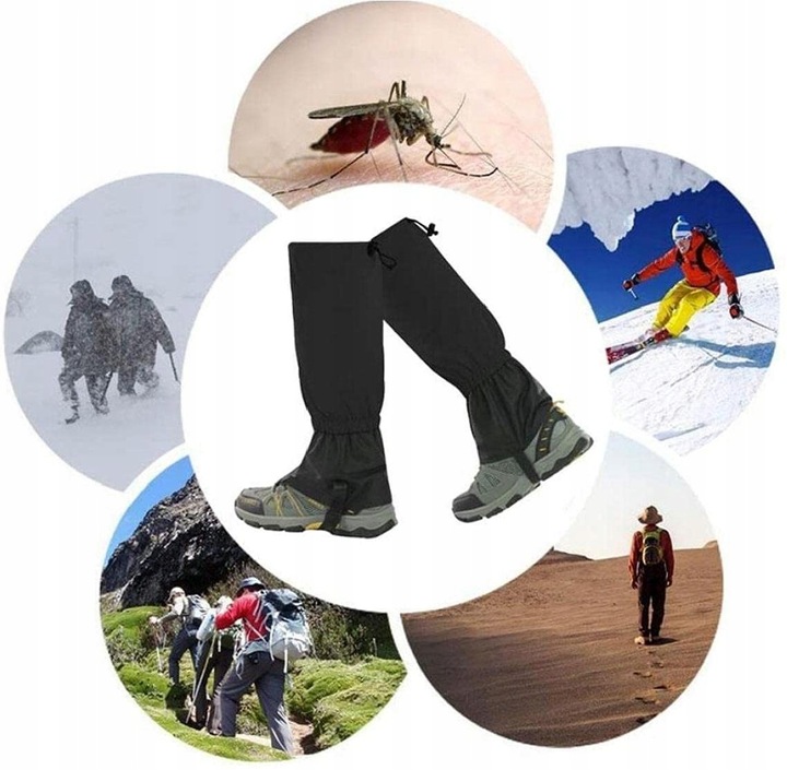 STUPTUTY WODOODPORNE OCHRANIACZE NA BUTY NOGAWKI LEKKIE UNIWERSALNE 2 szt