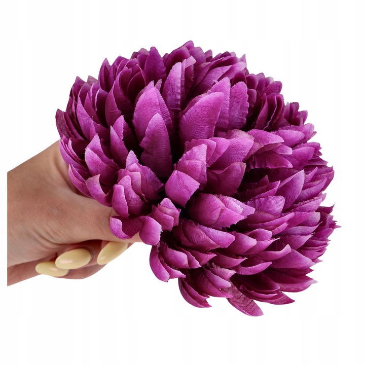 SZTUCZNE KWIATY CHRYZANTEMY główki wyrobowe STROIK na cmentarz