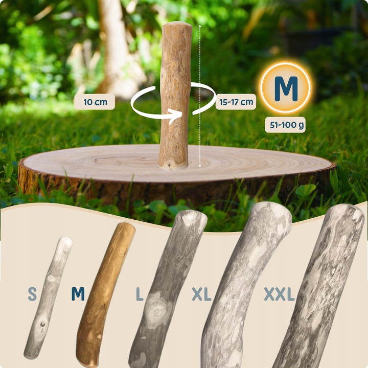 PATYK Z DRZEWA KAWOWEGO M NATURALNY KAWOWY GRYZAK DLA PSA WYTRZYMAŁY ŚREDNI