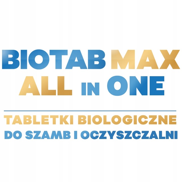 Bakterie do SZAMB BioTab MAX Tabletki biologiczne AiO + Tłuszcze na 2 lata
