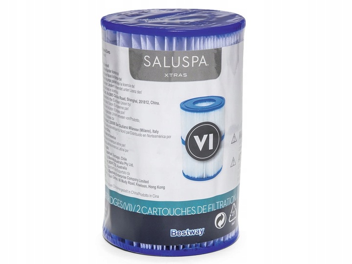 4x FILTR DO POMPY SPA JACUZZI BESTWAY WKŁAD TYP VI