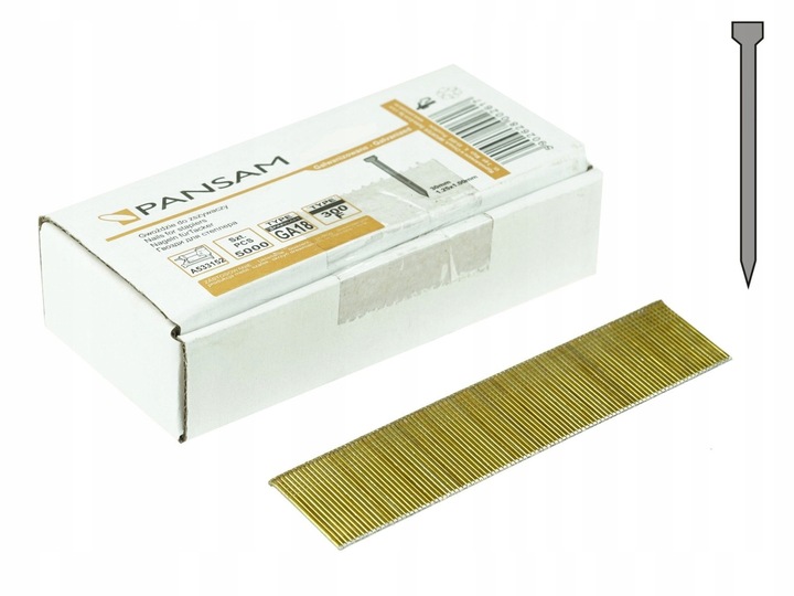 Gwoździe do gwożdziarki TYP300 dł. 50mm 5000szt