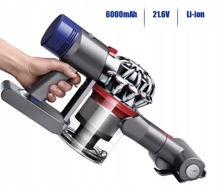 Gratis + Uniwersalna Wydajna Bateria Akumulator do Dyson V8 SV10 6000mAh