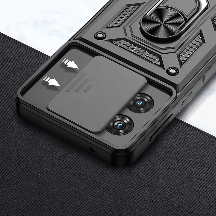 Etui do Motorola EDGE 50 Fusion PANCERNE SLIDE RING CASE