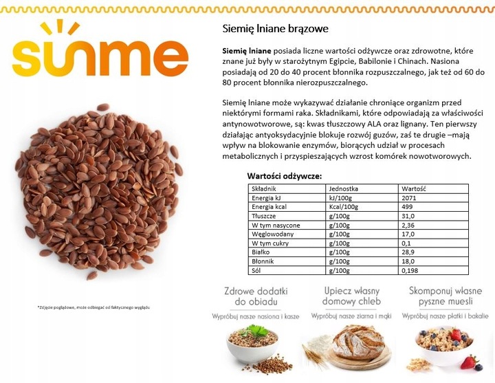 SIEMIĘ LNIANE 5kg Brązowe Naturalne Czyste Ziarno Kraj POLSKA jakość