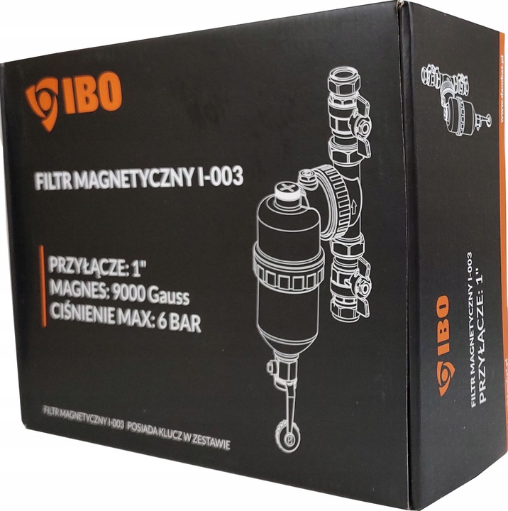 SEPARATOR ZANIECZYSZCZEŃ FILTR MAGNETYCZNY 1" IBO