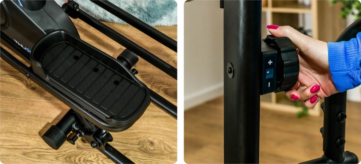 Trenażer eliptyczny 110kg rower magnetyczny orbi-trek solidny stacjonarny