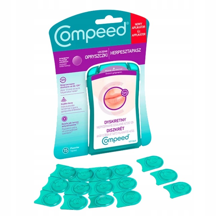 COMPEED INVISIBLE Plastry na opryszczkę 15 szt.