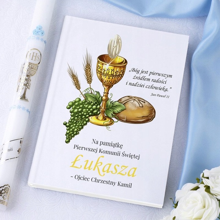 Biblia- Pamiątka I Komunii Świętej z Twoją okładką