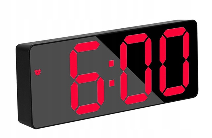 ZEGAR ELEKTRONICZNY LED BUDZIK ZEGAREK Z ALARMEM B