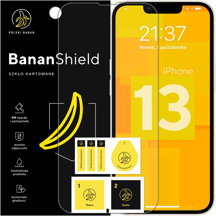 Szkło hartowane 9H BananShield do Apple iPhone 13