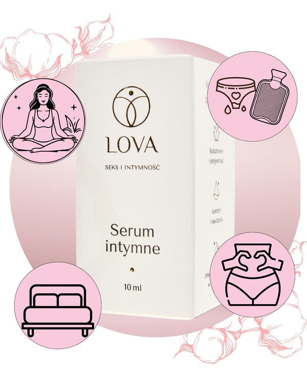 Serum Intymne LOVA Do Pielęgnacji Intymnej Spotęguje Doznania Miłosne 10 ml