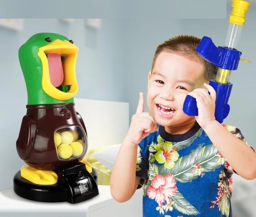 GŁODNA KACZKA STRZELANIE DO CELU 2 PISTOLET ZABAWKA PREZENT ŚWIĘTA GWIAZDKA