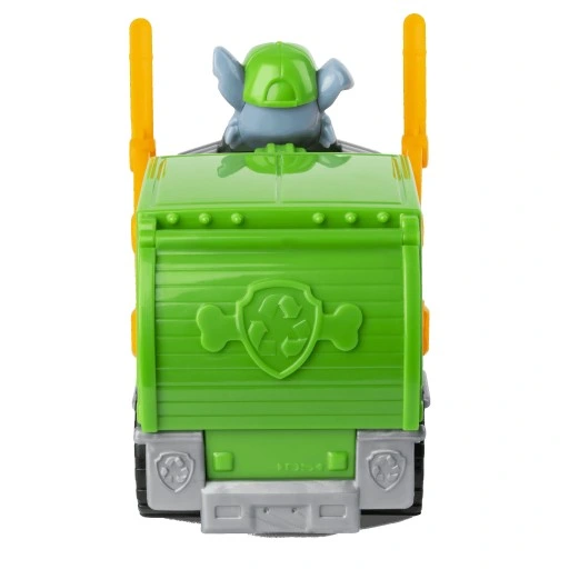 PSI PATROL FIGURKA ROCKY + POJAZD ŚMIECIARKA