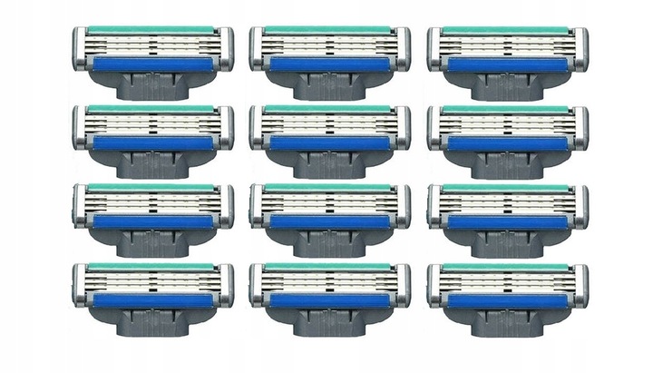 GILLETTE MACH 3 TURBO ORYGINALNE OSTRZA 12 szt