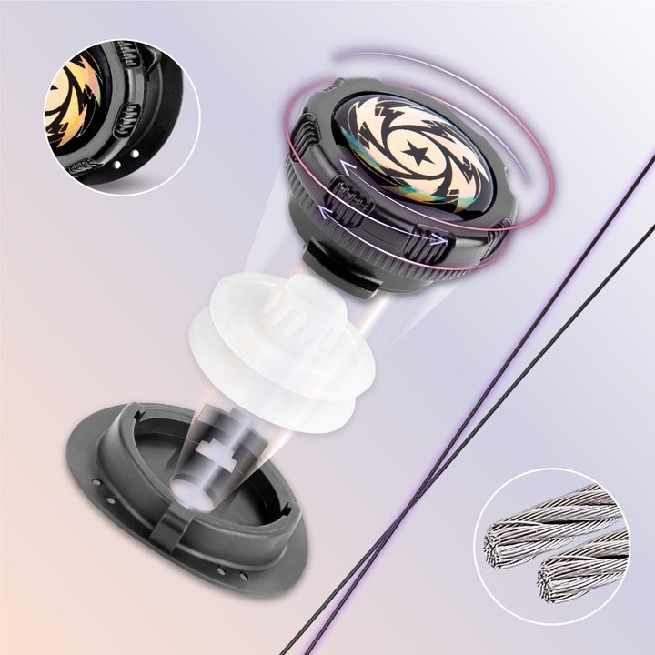 Automatyczne sznurówki linki BEZ WIĄZANIA z obrotowym systemem BOA