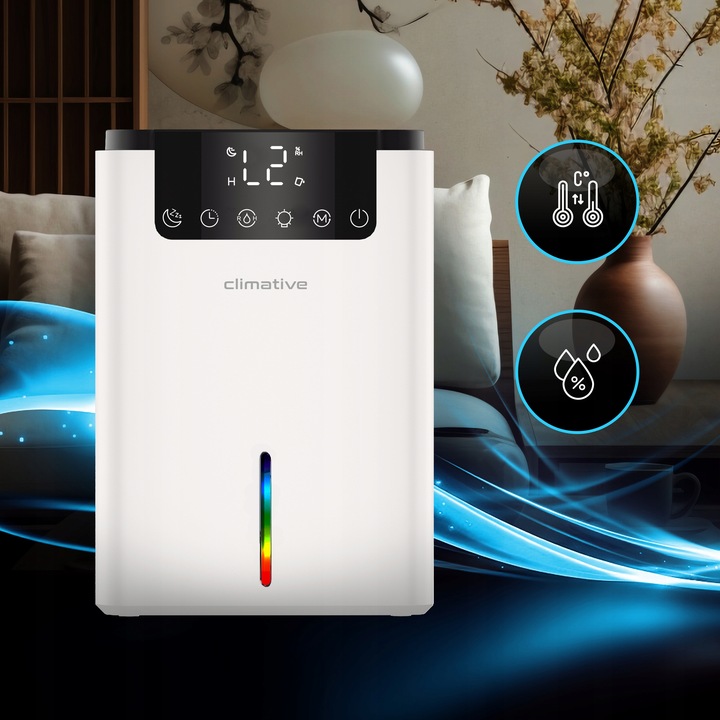 Cichy osuszacz powietrza domowy LUXE 2000ML UV pochłaniacz wilgoci XXL