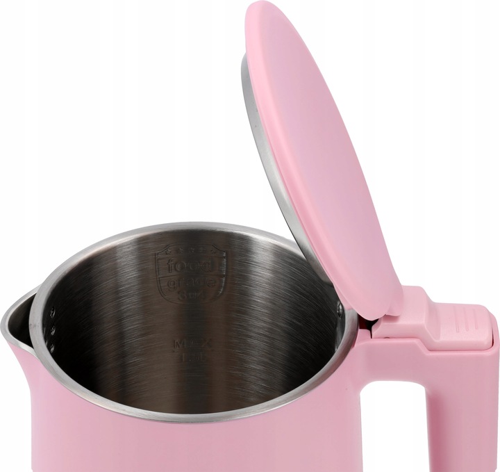 CZAJNIK ELEKTRYCZNY LUND 2200W 1,5L RÓŻOWY PODWÓJNE ŚCIANKI