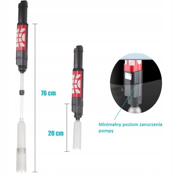 Odmulacz SunSun HXS-01 Z Pompką 6W Do Akwarium