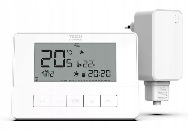 T-4.2 bezprzewodowy tygodniowy termostat sterownik + odbiornik MW-2 Tech
