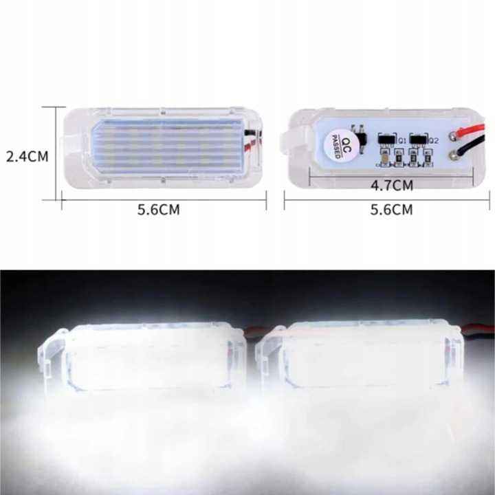 Podświetlenie Tablicy Rejestracyjnej Led do Ford Mondeo MK4 Focus FL C-MAX
