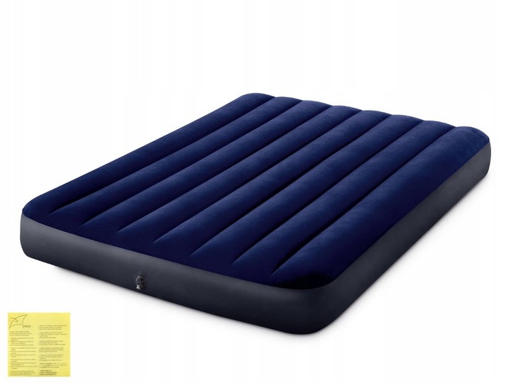 Materac Dmuchany Dwuosobowy Welurowy Łóżko Intex MODEL 2024