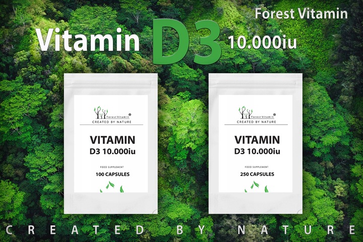 FOREST WITAMINA D3 10000iu 100 tab MOCNA ZDROWIE