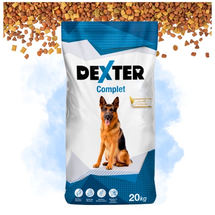 Karma Sucha Dexter Complete Dla Psa Z Witaminami Duże Rasy 20kg Owczarek