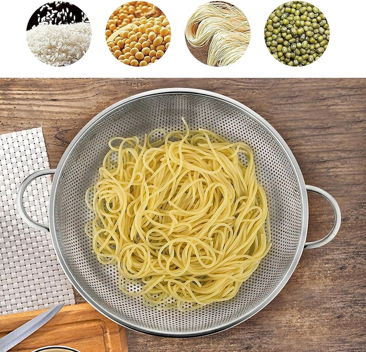 CEDZAK METALOWY DURSZLAK SITKO KUCHENNE NA MAKARON WARZYWA SUSZARKA