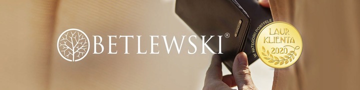 BETLEWSKI Portfel męski skórzany z przegródkami miejsce na zdjęcie
