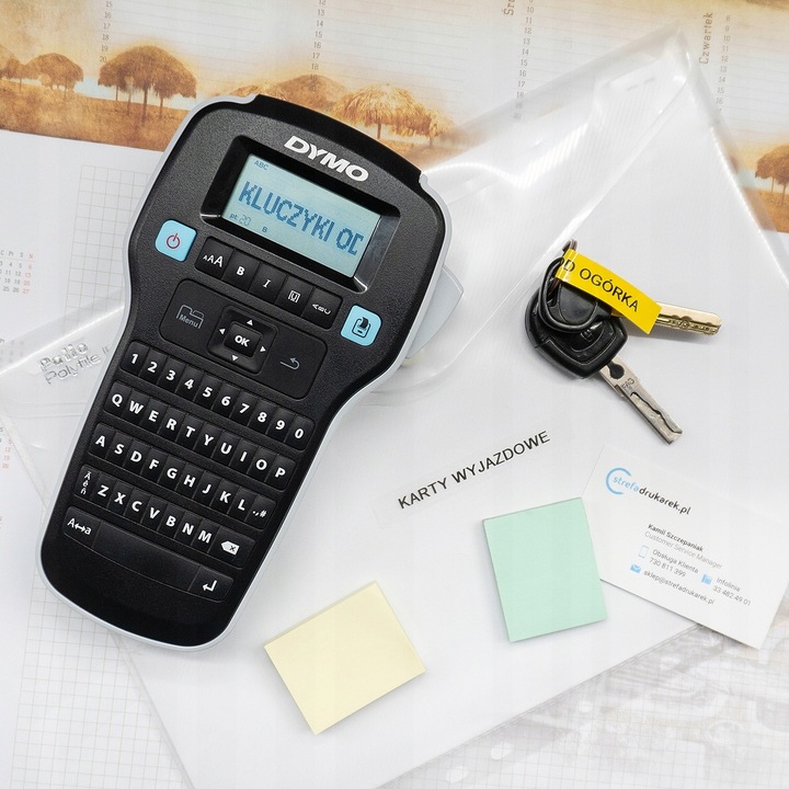 Drukarka etykiet DYMO LabelManager 160 LM160 + 5 taśm D1 45013 biała 12mm