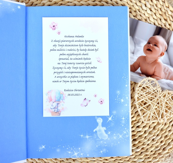 Bajki dla dzieci prezent na Roczek Chrzest Urodziny Imię dziecka