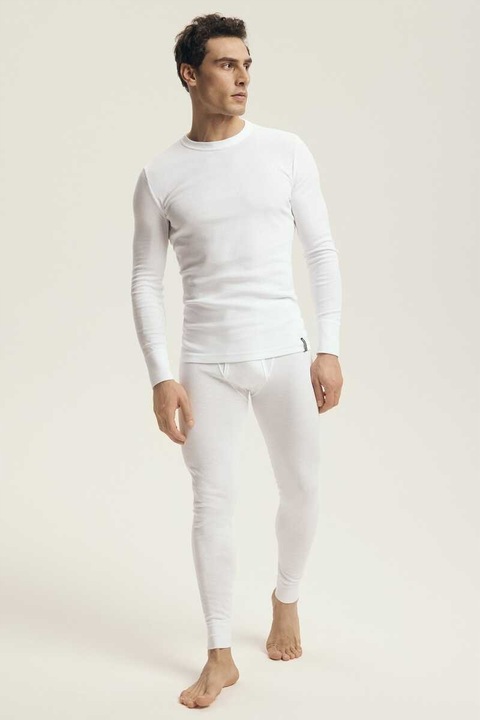 Podkoszulka z długim rękawem 100 % bawełna 2149 biała L