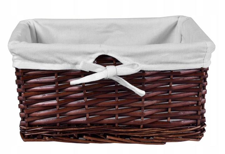 KOSZYK WIKLINOWY DEKORACYJNY KOSZYCZEK POJEMNIK ORGANIZER ŁAZIENKOWY