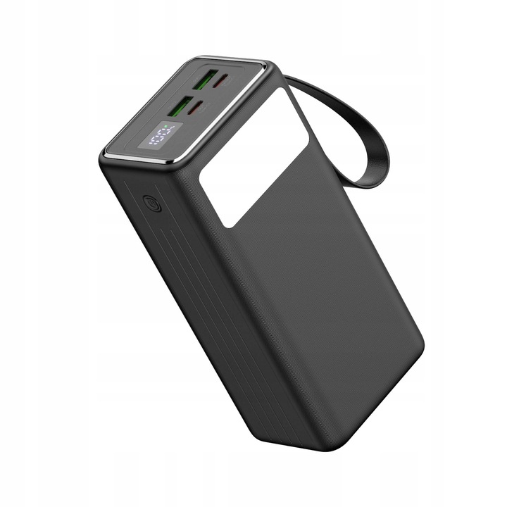 POWER BANK szybki 2x USB 2x USB-C 40000mAh PD QC 3.0 65W + kabel Latarka
