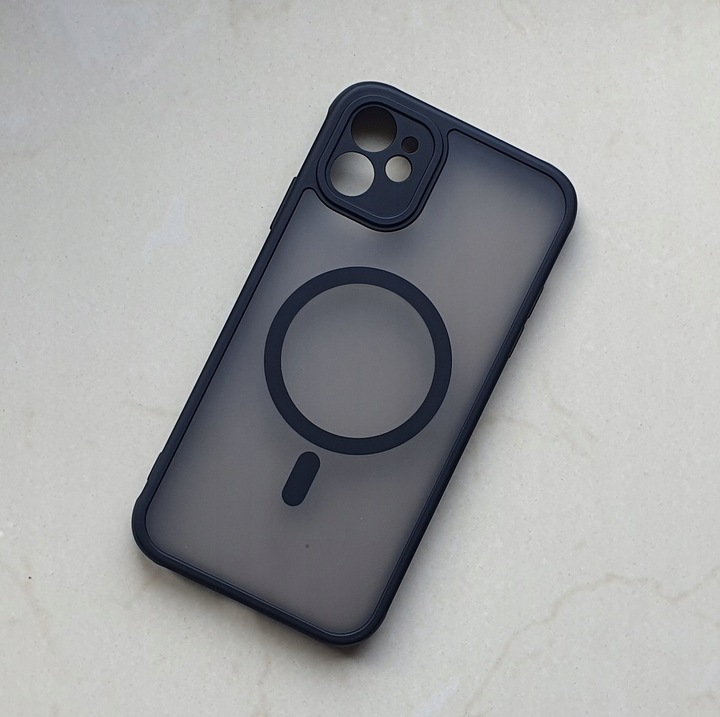 ETUI do IPHONE 11 do Magsafe MATOWE MAGNETYCZNE WZMACNIANE + 2x SZKŁO 9H