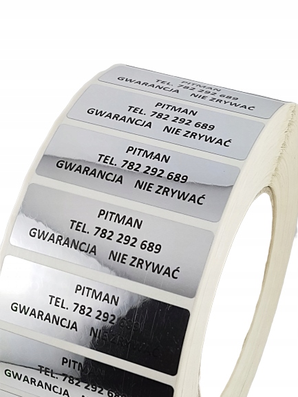 PLOMBA VOID SREBRNA 60*20 mm - 500 szt