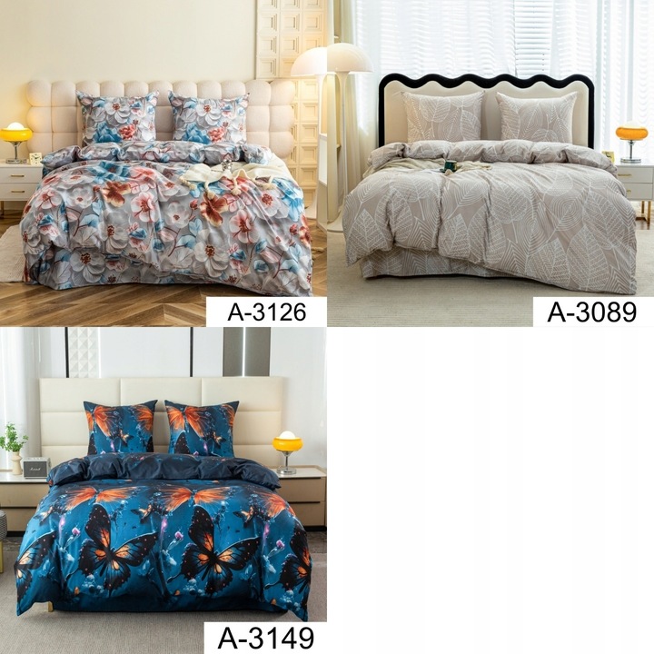 KOMPLET POŚCIEL 140x200 + POSZEWKA DWUSTRONNA DUŻO WZORÓW