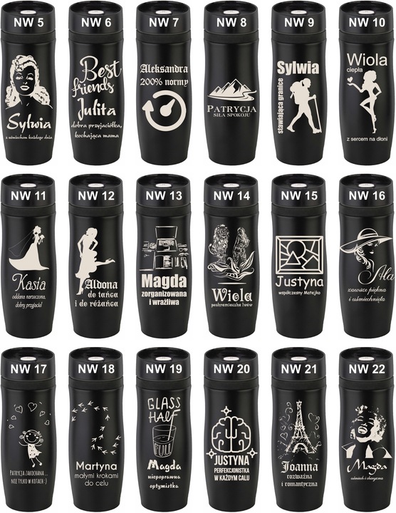 KUBEK TERMICZNY Z GRAWEREM Grawer PREZENT